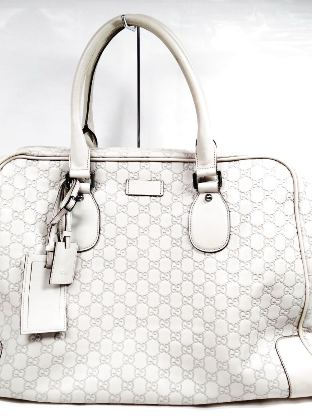 Gucci GG Guccissima Leather Boston Duffel Luggage Bag